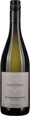 15,95 € Spedizione Gratuita | Vino bianco Hexamer Secco Q.b.A. Nahe Nahe Germania Pinot Bianco Bottiglia 75 cl