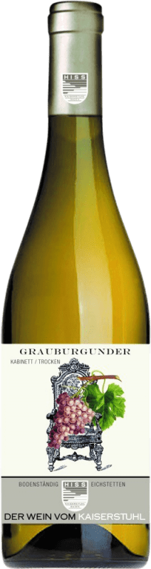 10,95 € Envoi gratuit | Vin blanc Hiss Eichstetter Herrenbuck Kabinett Baden Allemagne Pinot Gris Bouteille 75 cl