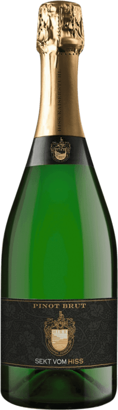 15,95 € Free Shipping | White Sparkling Wine Hiss Pinot Brut Traditional Germany Pinot Gris, Pinot Meunier Bottle 75 cl