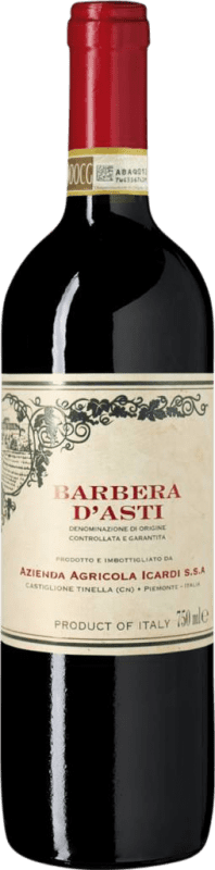 10,95 € Kostenloser Versand | Rotwein Icardi D.O.C. Barbera d'Asti Piemont Italien Barbera Flasche 75 cl