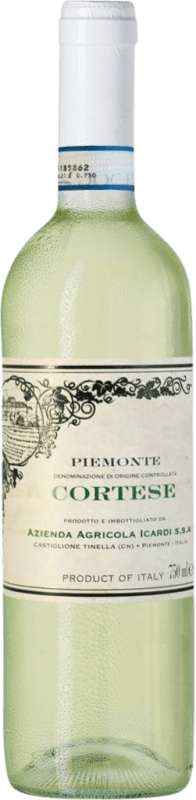 13,95 € 免费送货 | 白酒 Icardi D.O.C. Piedmont 皮埃蒙特 意大利 Cortese 瓶子 75 cl