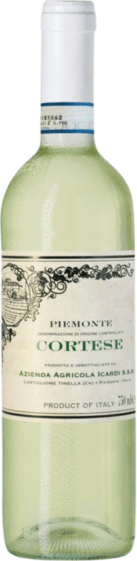 10,95 € Spedizione Gratuita | Vino bianco Icardi D.O.C. Piedmont Piemonte Italia Cortese Bottiglia 75 cl