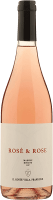 14,95 € Envio grátis | Vinho rosé Il Conte Villa Prandone Rosè & Rose Rosato I.G.T. Marche Itália Merlot, Sangiovese Garrafa 75 cl