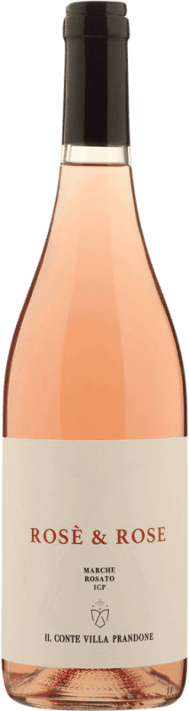 14,95 € Kostenloser Versand | Rosé-Wein Il Conte Villa Prandone Rosè & Rose Rosato I.G.T. Marche Italien Merlot, Sangiovese Flasche 75 cl