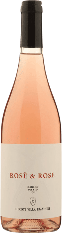 9,95 € Free Shipping | Rosé Wine Il Conte Villa Prandone Rosè & Rose I.G.T. Marche Italy Merlot, Sangiovese Bottle 75 cl