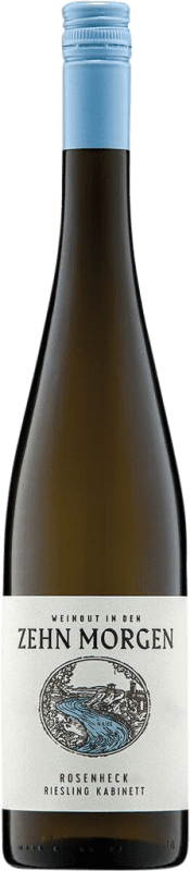 16,95 € Envío gratis | Vino Blanco Zehn Morgen Kreuznacher Rosenheck Kabinett — Cosecha Madura Q.b.A. Nahe Nahe Alemania Riesling Botella 75 cl