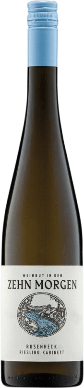 15,95 € Kostenloser Versand | Weißwein Zehn Morgen Kreuznacher Rosenheck Kabinett Q.b.A. Nahe Nahe Deutschland Riesling Flasche 75 cl