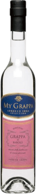22,95 € Envio grátis | Grappa Inga D.O.C.G. Barolo Piemonte Itália Nebbiolo Garrafa Medium 50 cl