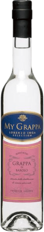 22,95 € Envio grátis | Aguardente Grappa Inga D.O.C.G. Barolo Piemonte Itália Nebbiolo Garrafa Medium 50 cl