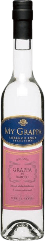 22,95 € Kostenloser Versand | Grappa Inga D.O.C.G. Barolo Piemont Italien Nebbiolo Medium-Flasche 50 cl
