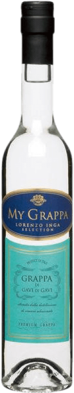 26,95 € Free Shipping | Grappa Inga D.O.C.G. Cortese di Gavi Piemonte Italy Cortese Medium Bottle 50 cl