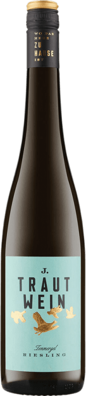 8,95 € Бесплатная доставка | Белое вино J. Trautwein Tonmergel Q.b.A. Rheinhessen Rheinhessen Германия Riesling бутылка 75 cl