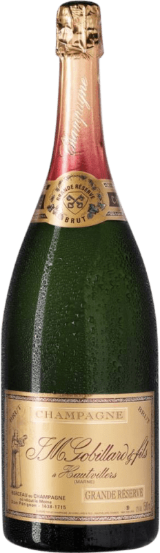 98,95 € 送料無料 | 白スパークリングワイン JM. Gobillard Hautvillers Premier Cru Brut グランド・リザーブ A.O.C. Champagne シャンパン フランス Nebbiolo, Chardonnay, Pinot Meunier マグナムボトル 1,5 L