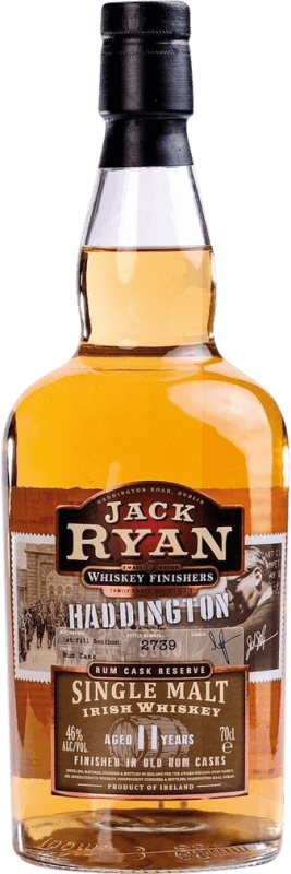 143,95 € Kostenloser Versand | Whiskey Single Malt Jack Ryan Haddington Irland 11 Jahre Flasche 70 cl