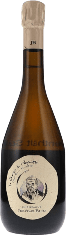 98,95 € 免费送货 | 白起泡酒 Jérôme Blin Le Champ de l'Épinette 额外的香味 A.O.C. Champagne 香槟酒 法国 Pinot Black 瓶子 75 cl 不含酒精