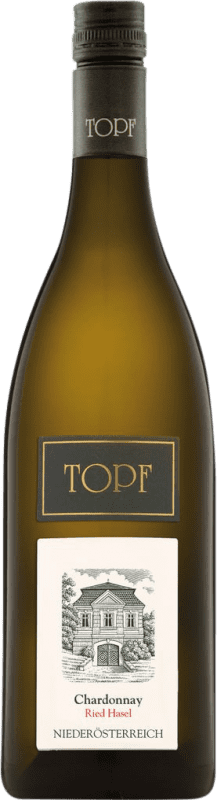 36,95 € Spedizione Gratuita | Vino bianco Johann Topf Hasel I.G. Kamptal Kamptal Austria Chardonnay Bottiglia 75 cl