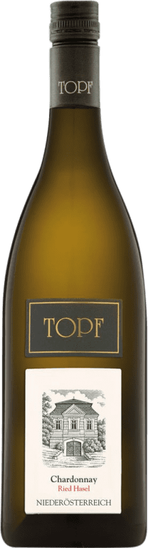47,95 € Envío gratis | Vino blanco Johann Topf Hasel I.G. Kamptal Kamptal Austria Chardonnay Botella 75 cl