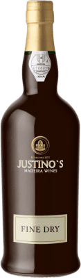 18,95 € 送料無料 | 強化ワイン Justino's Madeira Fine Dry ドライ I.G. Madeira マデイラ島 ポルトガル Tinta Negra 3 年 ボトル 75 cl