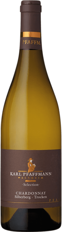 11,95 € Envío gratis | Vino Blanco Karl Pfaffmann Trocken — Seco Spätlese — VT Vendimia Tardía Q.b.A. Pfälz Pfälz Alemania Chardonnay Botella 75 cl