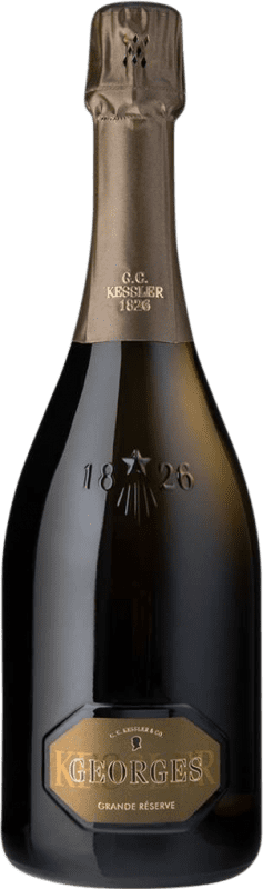 54,95 € Envio grátis | Espumante branco Kessler Sekt Georges Brut Alemanha Pinot Preto, Chardonnay Garrafa 75 cl