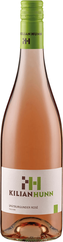 12,95 € 免费送货 | 玫瑰酒 Kilian Hunn Kabinett Rosé 干 I.G. Baden Baden 德国 Pinot Black 瓶子 75 cl