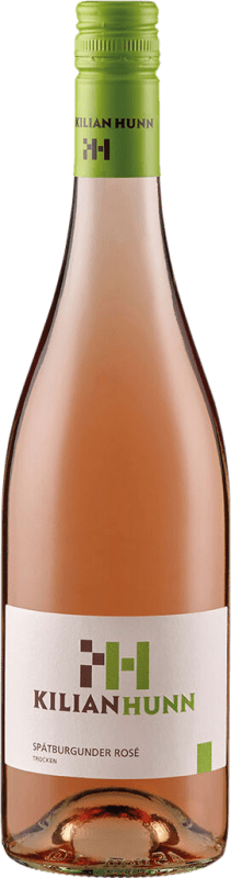 8,95 € Free Shipping | Rosé wine Kilian Hunn Kabinett Rosé Dry I.G. Baden Baden Germany Pinot Black Bottle 75 cl