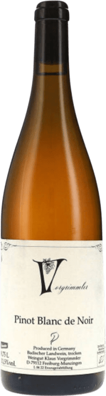 14,95 € Envio grátis | Vinho tinto Klaus Vorgrimmler Blanc de Noir I.G. Baden Baden Alemanha Pinot Preto Garrafa 75 cl