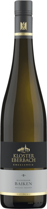 24,95 € Envío gratis | Vino Blanco Kloster Eberbach Rauenthaler Baiken Crescentia Trocken — Seco Q.b.A. Rheingau Rheingau Alemania Riesling Botella 75 cl