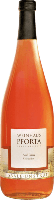 13,95 € Envio grátis | Vinho rosé Kloster Pforta Cuvée Rosé Semi-seco Semi-doce Saale Unstrut Alemanha Pinot Preto, Portugieser, Dornfelder Garrafa 1 L