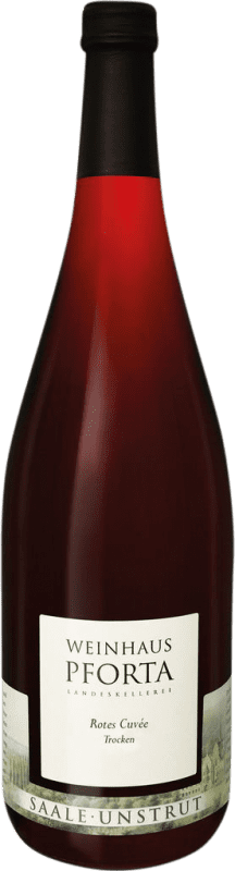 15,95 € Envío gratis | Vino tinto Kloster Pforta Rotes Cuvée Semi-Seco Semi-Dulce Saale Unstrut Alemania Zweigelt, Portugieser, Dornfelder Botella 1 L