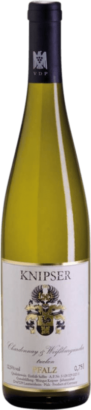 15,95 € Envoi gratuit | Vin Blanc Knipser Chardonnay & Weissburgunder Trocken — Sec Q.b.A. Pfälz Pfälz Allemagne Nebbiolo, Chardonnay Bouteille 75 cl