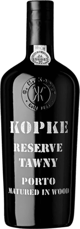 28,95 € Kostenloser Versand | Verstärkter Wein Kopke Tawny Reserve I.G. Porto Porto Portugal Flasche 75 cl