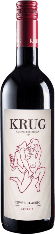 17,95 € Бесплатная доставка | Красное вино Krug Cuvée Classic D.A.C. Thermenregion Австрия Merlot, Nebbiolo бутылка 75 cl