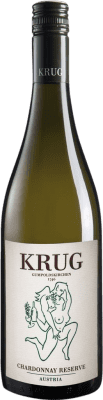 26,95 € Spedizione Gratuita | Vino Bianco Krug Riserva D.A.C. Thermenregion Austria Chardonnay 75 cl