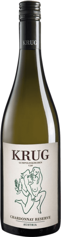 19,95 € Spedizione Gratuita | Vino bianco Krug Riserva D.A.C. Thermenregion Austria Chardonnay Bottiglia 75 cl