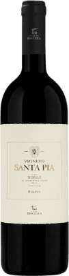 64,95 € 送料無料 | 赤ワイン La Braccesca Santa Pia 予約 D.O.C.G. Vino Nobile di Montepulciano イタリア Prugnolo Gentile ボトル 75 cl