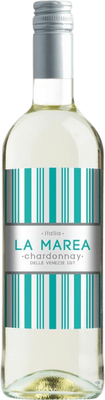 8,95 € 免费送货 | 白酒 La Marea I.G.T. Delle Venezie Venecia 意大利 Chardonnay 瓶子 1 L