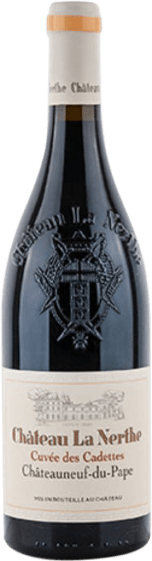 161,95 € 免费送货 | 红酒 La Nerthe Cuvée des Cadettes Rouge A.O.C. Châteauneuf-du-Pape 罗纳 法国 Grenache, Monastrell, Nebbiolo, Mourvèdre 瓶子 75 cl