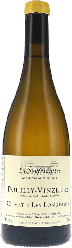 66,95 € Бесплатная доставка | Белое вино La Soufrandière Climat les Longeays A.O.C. Pouilly-Vinzelles Бургундия Франция Chardonnay бутылка 75 cl