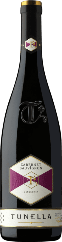 21,95 € Spedizione Gratuita | Vino rosso La Tunella D.O.C. Friuli Friuli-Venezia Giulia Italia Cabernet Sauvignon Bottiglia 75 cl