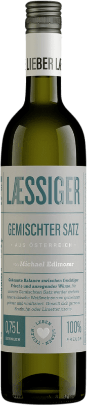 8,95 € Envío gratis | Vino blanco Laessiger Gemischter Satz I.G. Niederösterreich Niederösterreich Austria Nebbiolo, Riesling, Grüner Veltliner Botella 75 cl