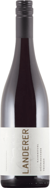 13,95 € Free Shipping | Red wine Landerer Kaiserstühler Dry I.G. Baden Baden Germany Pinot Black Bottle 75 cl