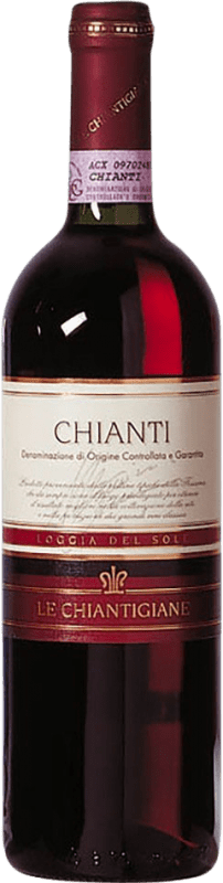 9,95 € 送料無料 | 赤ワイン Le Chiantigiane Loggia del Sole D.O.C.G. Chianti イタリア Sangiovese, Canaiolo Black ボトル 75 cl