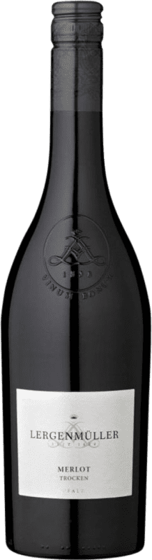 10,95 € Envío gratis | Vino Tinto Lergenmüller Trocken — Seco Q.b.A. Pfälz Pfälz Alemania Merlot Botella 75 cl