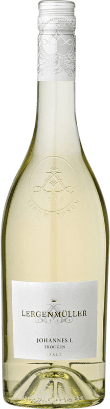 8,95 € Envío gratis | Vino Blanco Lergenmüller Johannes L Trocken — Seco Q.b.A. Pfälz Pfälz Alemania Riesling Botella 75 cl