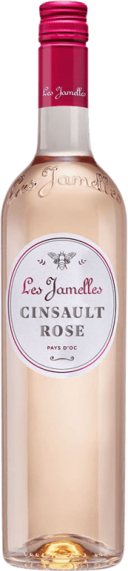 9,95 € Kostenloser Versand | Roséwein Les Jamelles Rosé I.G.P. Vin de Pays d'Oc Frankreich Cinsault 75 cl