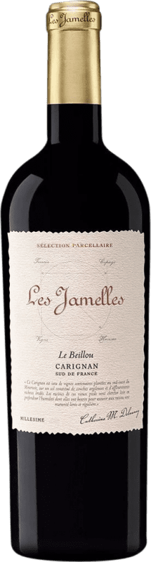 27,95 € Бесплатная доставка | Красное вино Les Jamelles Le Beillou Sélection Parcellaire I.G.P. Vin de Pays d'Oc Бордо Франция Carignan бутылка 75 cl