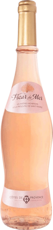 18,95 € Envio grátis | Vinho Rosé Les Maîtres Fleur de Mer Rosé A.O.C. Côtes de Provence Provença França Garnacha — Grenache, Cariñena — Carignan, Cinsault 75 cl