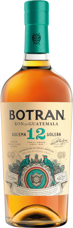 41,95 € Kostenloser Versand | Rum Licorera Quezalteca Botran Añejo Sistema Solera Quetzaltenango Guatemala 12 Jahre Flasche 70 cl