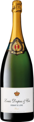 66,95 € Envío gratis | Espumoso Blanco Louis Despas Brut A.O.C. Crémant de Loire Loire Francia Chardonnay, Chenin Botella Magnum 1,5 L